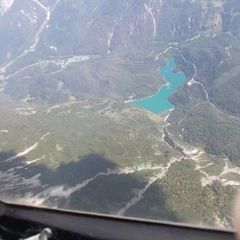Flugwegposition um 13:21:19: Aufgenommen in der Nähe von Gemeinde Berwang, Österreich in 2828 Meter
